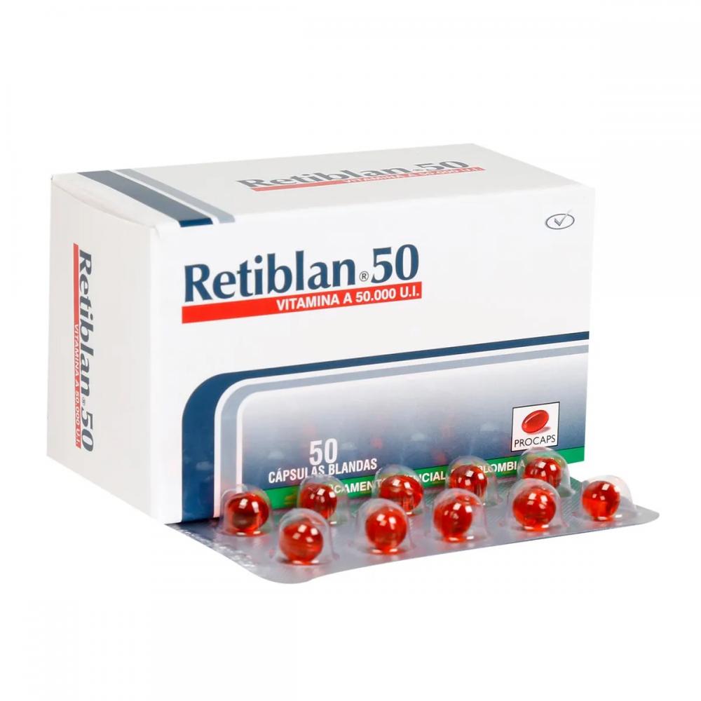 BLIST RETIBLAN VITAMINA A 50.000 UI X 10 CAP BLANDAS