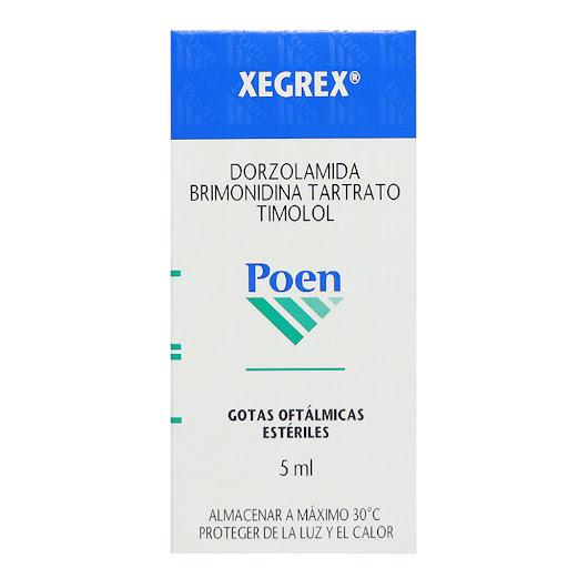 XEGREX DORZOLAMIDA+ BRIMONIDINA TARTRATO+TIMOLOL 5ML SOL OFT (GLAUCOTENSIL/ DOBET/ COFADOR)