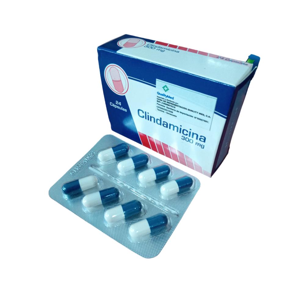 CLINDAMICINA 300MG X 24 CAPS QUALITYMED