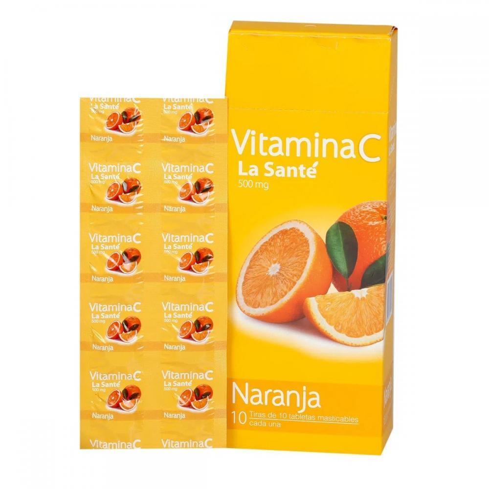 BLIST VITAMINA C ACIDO ASCORBICO 500 MG X 10 TAB S/NARANJA MAST 