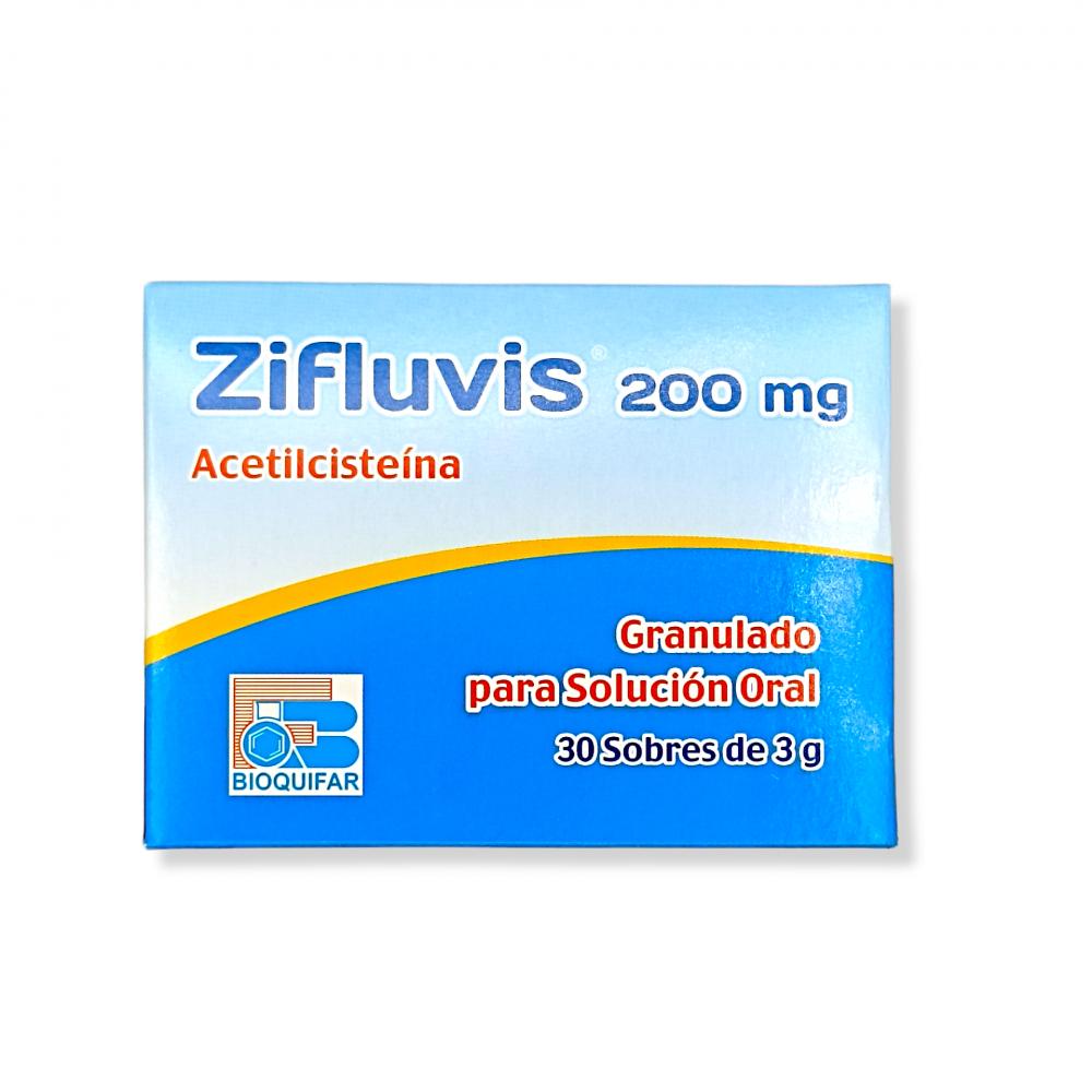 ZIFLUVIS ACETILCISTEINA 200 MG X 30 SOB GRANULADO DE 3GR