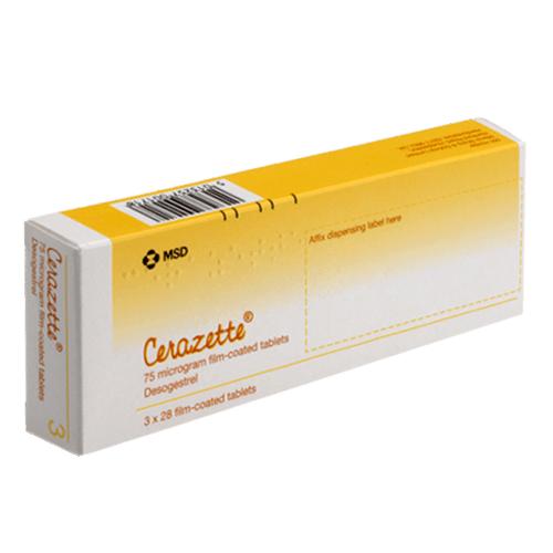 CERAZETTE DESOGESTREL 0.075 MG 28 TAB REC ANTICONCEPTIVO (CARMIN/CELESTREL) 