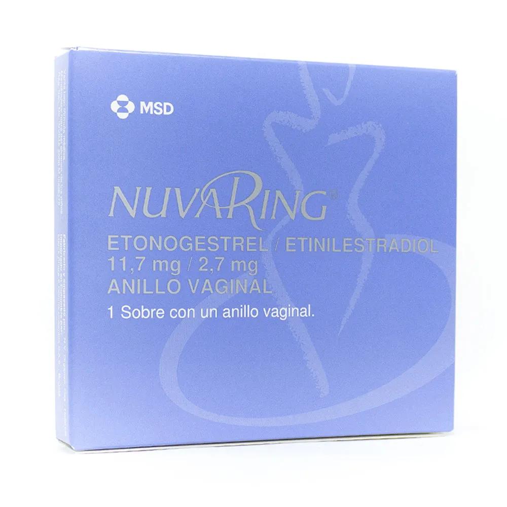 NUVARING ETONOGESTREL/ETINILESTRADIOL 11.7MG 2.7MG X 1 ANILLO VAGINAL 