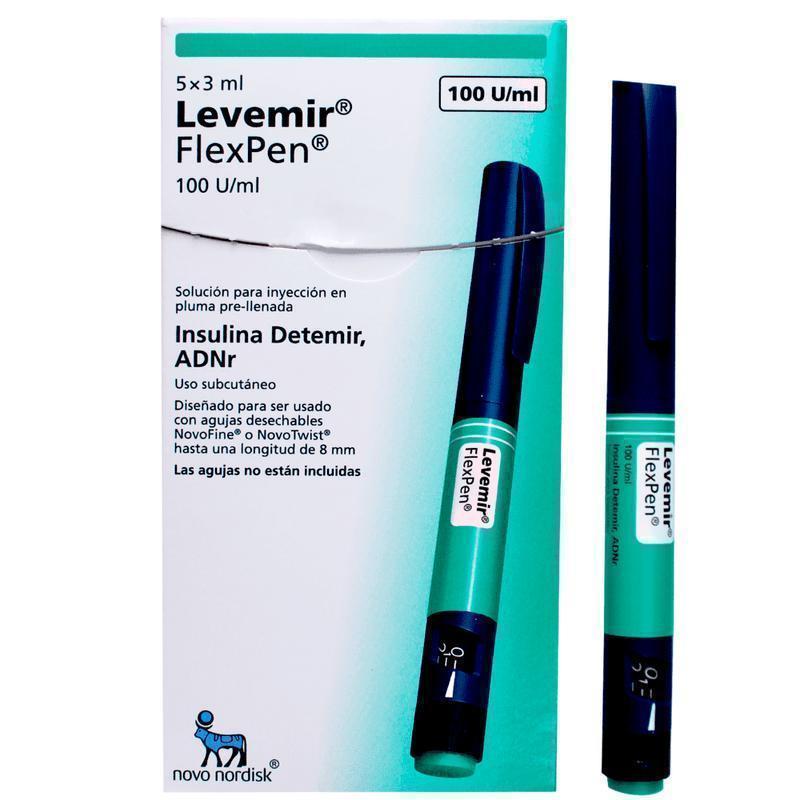 INSULINA LEVEMIR FLEXPEN DETEMIR 100U/ML S.C 3ML CADENA DE FRIO