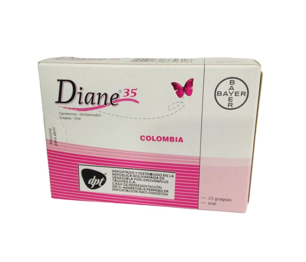 DIANE 35 CIPROTERONA 2 MG ETINILESTRADIOL 0.035 MG 21 TAB (ISBELA DIXI)