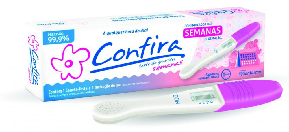CONFIRA PRUEBA DE EMBARAZO CON INDICADOR DE SEMANAS 1 TEST