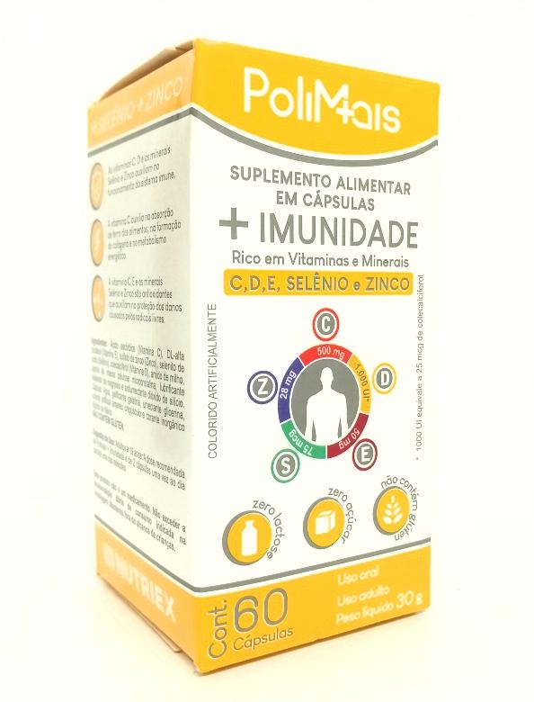 POLIMAIS VITAMINA C 500MG+VIT D 25MCG+VIT E 50MG+SELENIO 75MCG+ZINC 28MG X 60 COMP