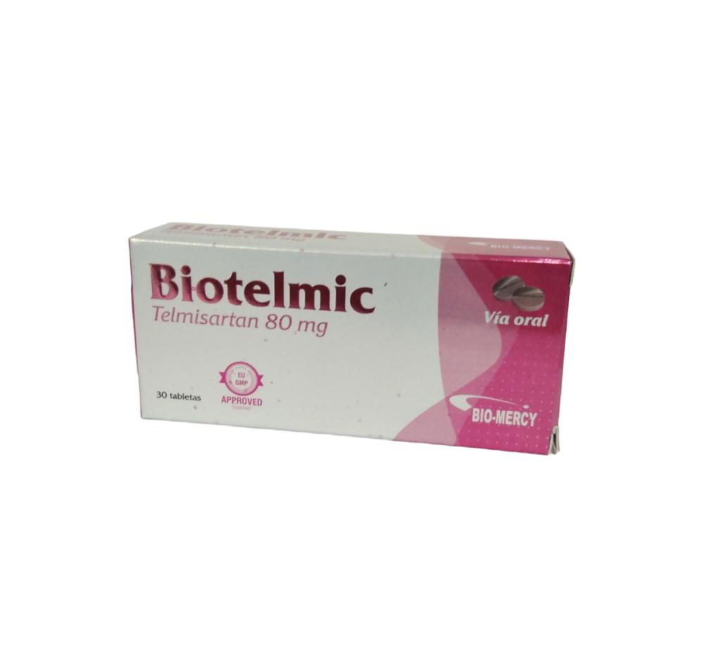 BIOTELMIC TELMISARTAN 80 MG X 30 TAB 
