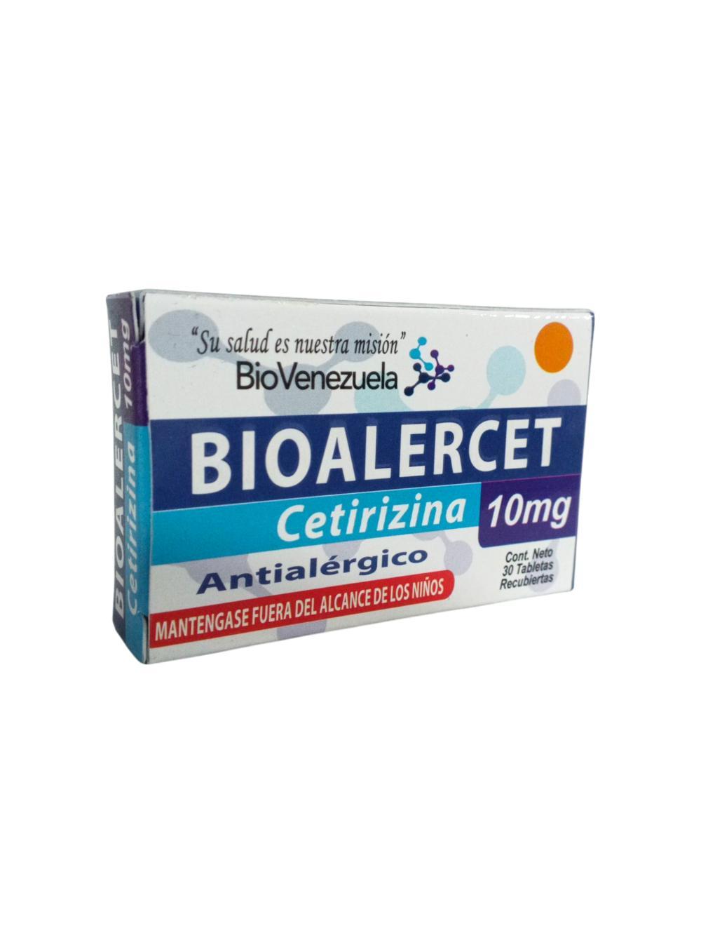 BIOALERCET CETIRIZINA BP 10 MG X 30 TAB (TALZIC)