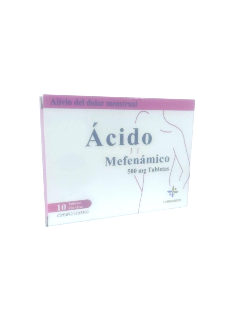 ACIDO MEFENAMICO 500MG X 10 TAB 