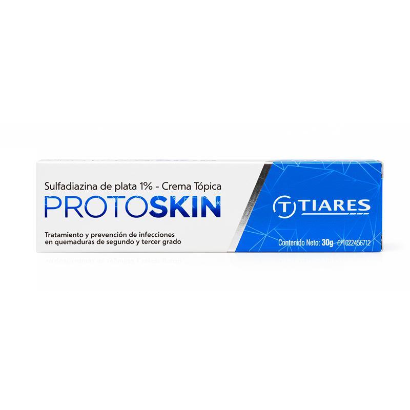 PROTOSKIN SULFADIAZINA DE PLATA 1% CREMA TOPICA X 30 GR TIARES