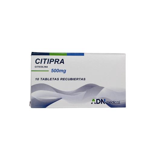 CITIPRA CITICOLINA 500 MG X 10 TAB ADN MEDICAL