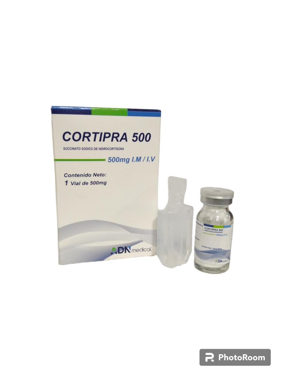 CORTIPRA SUCCIONATO HIDROCORTISONA 500MG I.M/I.V X 1 AMP ADN MEDICAL