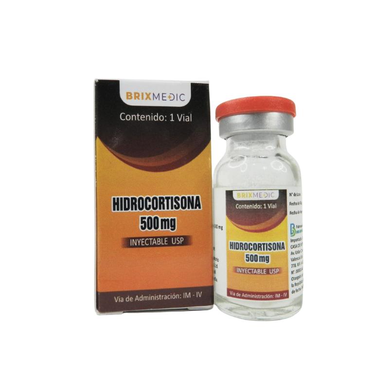 HIDROCORTISONA 500 MG POLVO 1 VIAL I.M/I.V AMP 