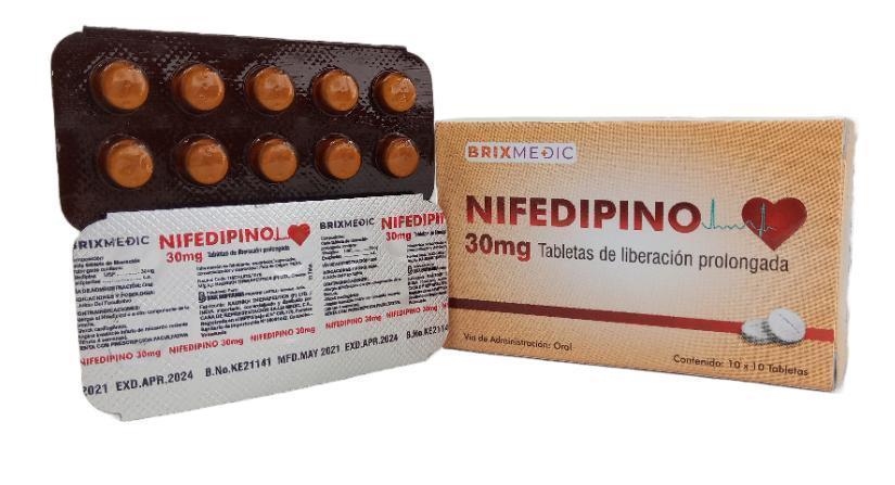 NIFEDIPINO 30 MG X 30 TAB L.S.  BRIXMEDIC