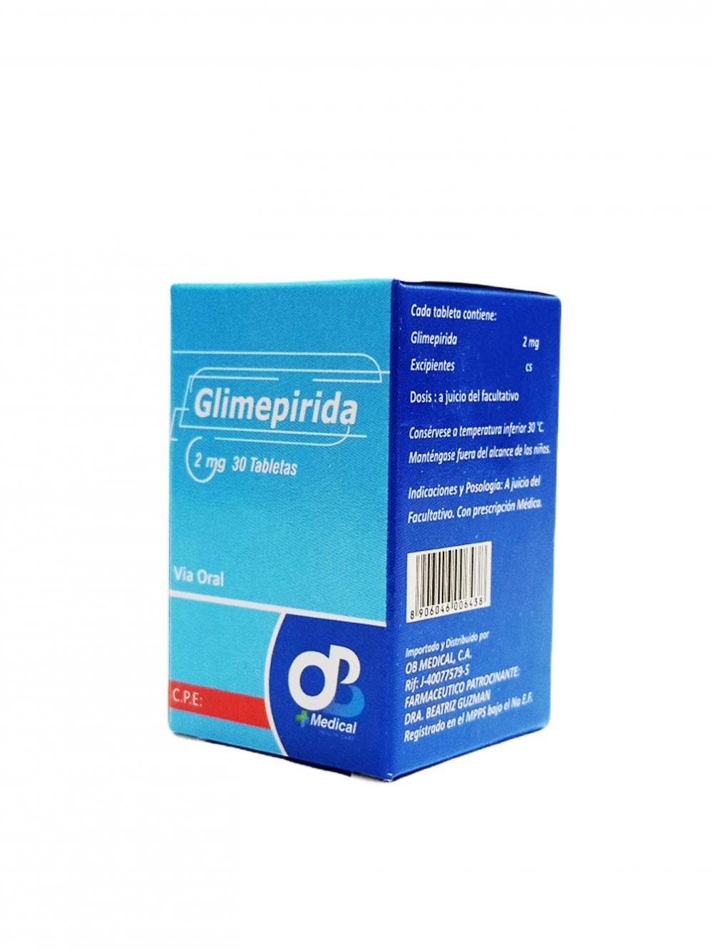 MEDPIRIDE GLIMEPIRIDA 2MG X 30 TAB (GLIMEPIRIDE)